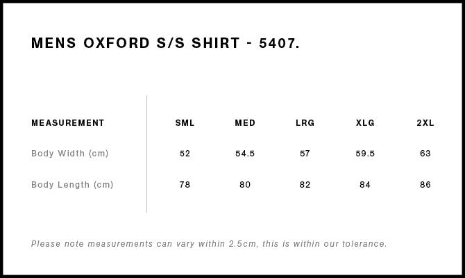 Size Guide - Style 5407