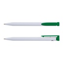 White/Dark Green