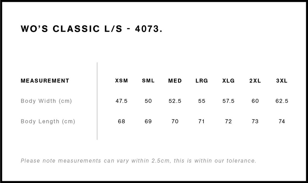 Size Guide - Style 4073