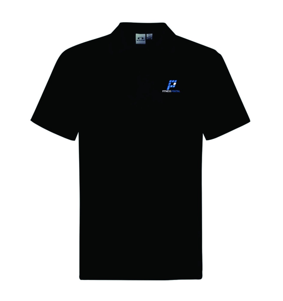 The Fitness Portal Uniform - Mens Polo SS Black AUK