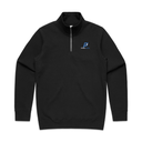 The Fitness Portal Uniform - Mens Stencil Half Zip Sweater Black AUK
