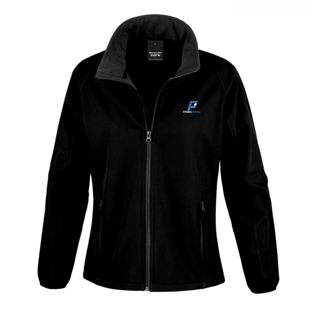 The Fitness Portal Uniform - Womens Result Softshell Jacket Black AUK