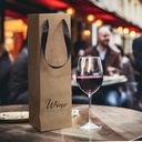 Wine Ribbon Handle Paper Bag - 125054