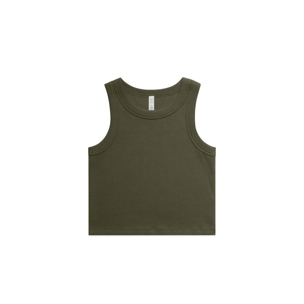 Wo's Organic Rib Crop Tank - 4064G